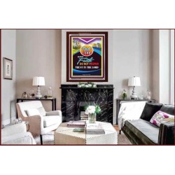 TRUST IN THE LORD   Framed Religious Wall Art Acrylic Glass   (GWARISE7657)   