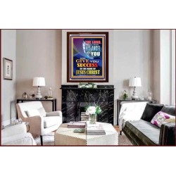 THE LORD WILL GIVE YOU GOOD SUCCESS   Bible Verse Framed for Home   (GWARISE8687)   
