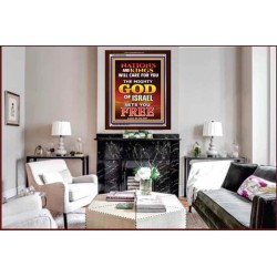 THE MIGHTY GOD OF ISRAEL   Framed Bible Verses   (GWARISE8850)   