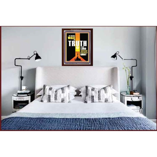 WALK IN THE TRUTH   Large Framed Scripture Wall Art   (GWARISE9121)   