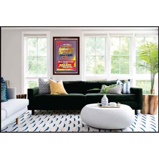 WORD OF THE LORD   Framed Hallway Wall Decoration   (GWARISE7384)   