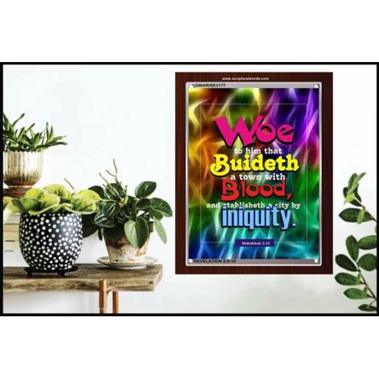 WOE    Bible Verses  Picture Frame Gift   (GWARISE3177)   