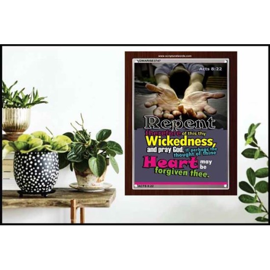 THE THOUGHT OF THINE HEART   Custom Framed Bible Verses   (GWARISE3747)   