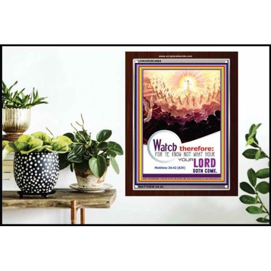 WATCH THEREFORE   Bible Verse Wall Art Frame   (GWARISE4665)   