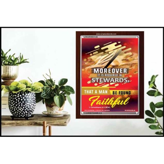 BE FOUND FAITHFUL   Custom Framed Bible Verses   (GWARISE5149)   