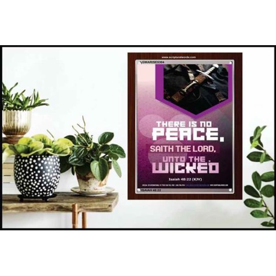 THERE IS NO PEACE    Framed Bedroom Wall Decoration   (GWARISE5304)   