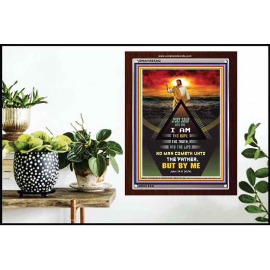 THE WAY THE TRUTH AND THE LIFE   Inspirational Wall Art Wooden Frame   (GWARISE5352)   