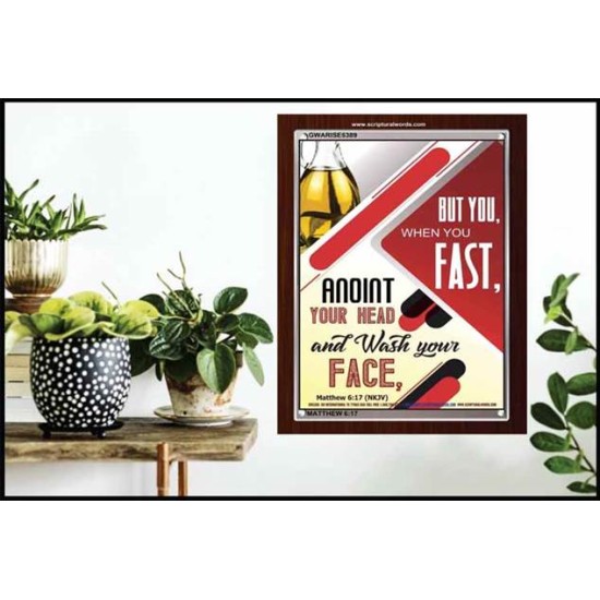 WHEN YOU FAST   Printable Bible Verses to Frame   (GWARISE5389)   