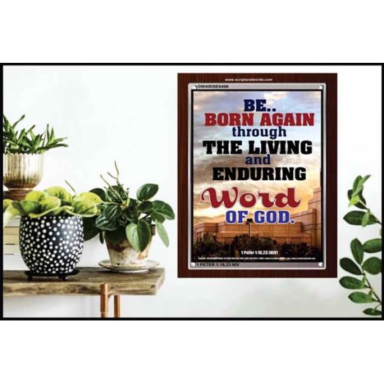 BE BORN AGAIN   Bible Verses Poster   (GWARISE6496)   