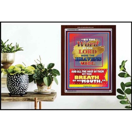 WORD OF THE LORD   Framed Hallway Wall Decoration   (GWARISE7384)   