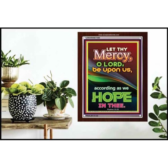 THY MERCY    Inspirational Wall Art Poster   (GWARISE7390)   