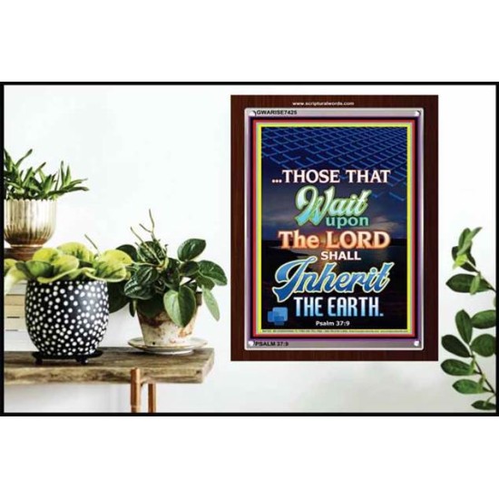 WAIT UPON THE LORD   Bible Verses Frame for Home   (GWARISE7425)   