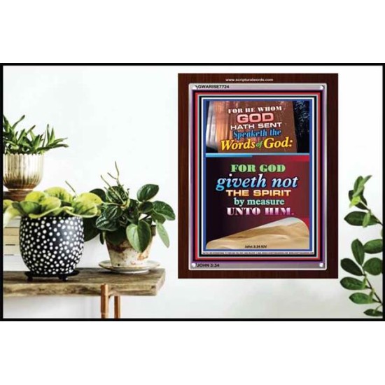WORDS OF GOD   Bible Verse Picture Frame Gift   (GWARISE7724)   