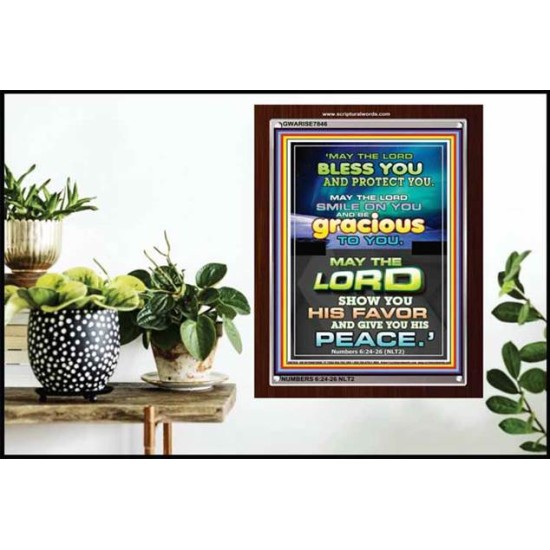 THE LORDS FAVOR   Christian Paintings Frame   (GWARISE7846)   