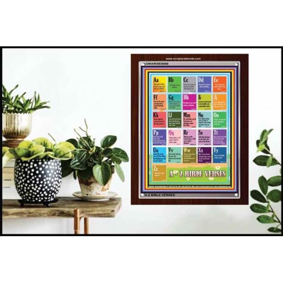 A-Z BIBLE VERSES   Christian Quotes Framed   (GWARISE8086)   