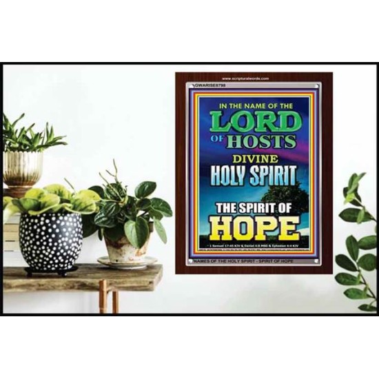THE SPIRIT OF HOPE   Bible Verses Wall Art Acrylic Glass Frame   (GWARISE8798)   