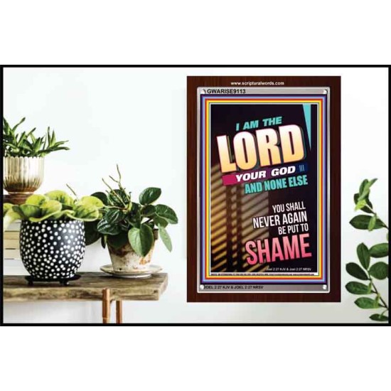YOU SHALL NOT BE PUT TO SHAME   Bible Verse Frame for Home   (GWARISE9113)   