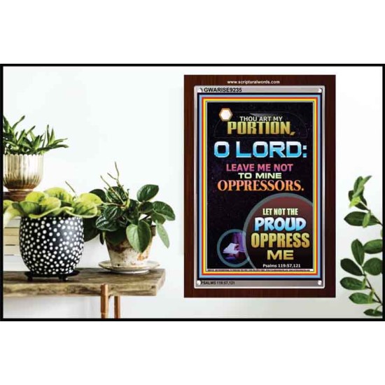 THE LORD OUR PORTION   Acrylic Glass Frame Scripture Art   (GWARISE9235)   