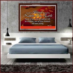 BLESSED ABOVE ALL NATIONS   Custom Contemporary Christian Wall Art   (GWARISE1289)   