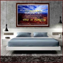 WORSHIP HIM   Custom Framed Bible Verse   (GWARISE1511)   