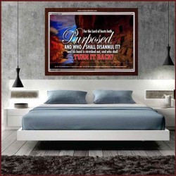 WHO SHALL DISANNUL IT   Large Frame Scriptural Wall Art   (GWARISE1531)   "33x25"