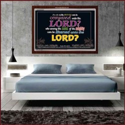 WHO IN THE HEAVEN CAN BE COMPARED   Bible Verses Wall Art Acrylic Glass Frame   (GWARISE2021)   