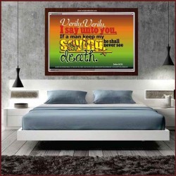 VERILY VERILY   Scripture Art Prints Framed   (GWARISE3838)   "33x25"