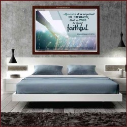 BE FOUND FAITHFUL   Modern Christian Wall Dcor Frame   (GWARISE3890)   
