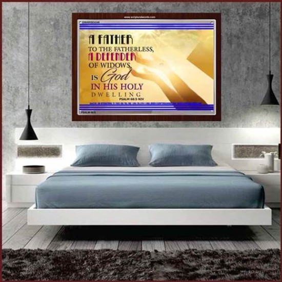 A FATHER TO THE FATHERLESS   Christian Quote Framed   (GWARISE4248)   
