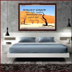 WORDLY SORROW   Custom Frame Scriptural ArtWork   (GWARISE4390)   "33x25"