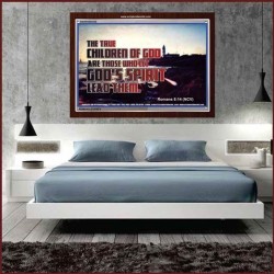 TRUE CHILDREN OF GOD   Christian Quote Framed   (GWARISE6538)   "33x25"