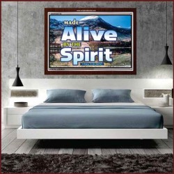 ALIVE BY THE SPIRIT   Framed Guest Room Wall Decoration   (GWARISE6736)   