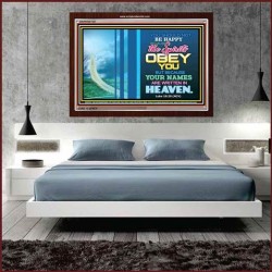 YOUR NAMES ARE WRITTEN IN HEAVEN   Christian Quote Framed   (GWARISE7527)   "33x25"