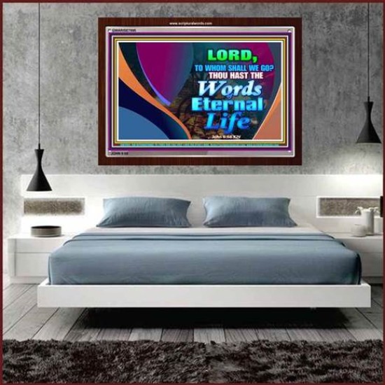 WORDS OF ETERNAL LIFE   Christian Artwork Acrylic Glass Frame   (GWARISE7895)   