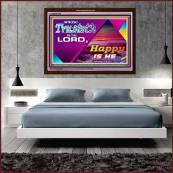 TRUST IN THE LORD   Framed Bedroom Wall Decoration   (GWARISE7920)   "33x25"