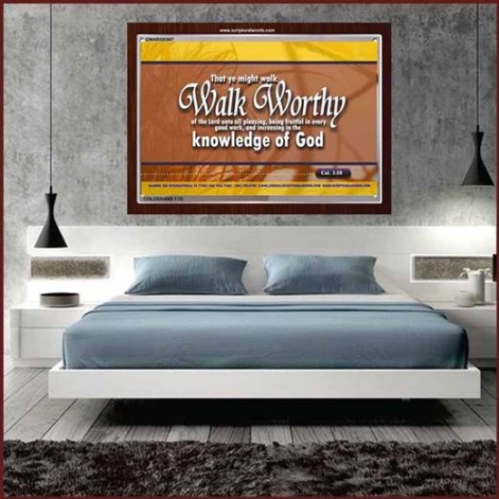 WALK WORTHY   Encouraging Bible Verses Framed   (GWARISE867)   