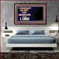 WHAT ARE ABOMINATION TO THE LORD   Large Framed Scriptural Wall Art   (GWARISE9273)   "33x25"