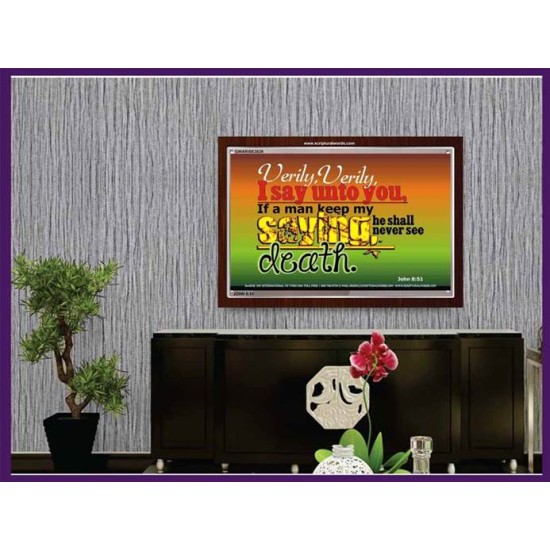 VERILY VERILY   Scripture Art Prints Framed   (GWARISE3838)   