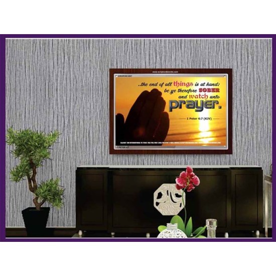 WATCH AND PRAY   Christian Wall Art Poster   (GWARISE3887)   