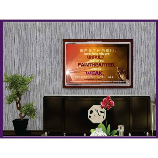 UPHOLD THE WEAK   Inspirational Wall Art Frame   (GWARISE4008)   