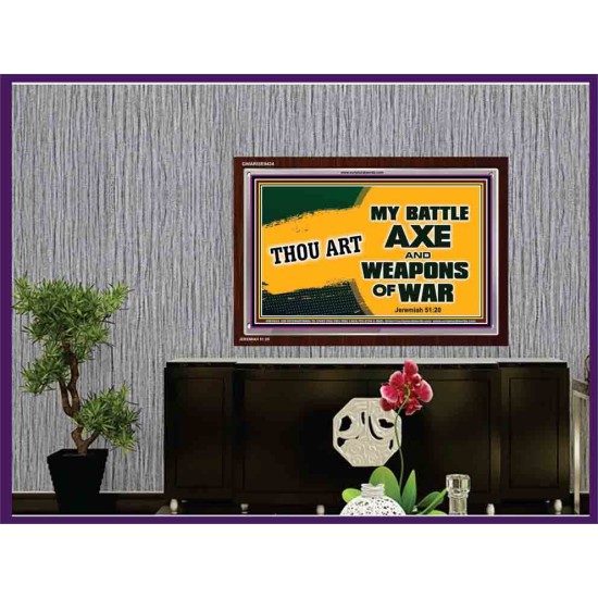 WEAPONS OF WAR   Christian Quotes Framed   (GWARISE9434)   