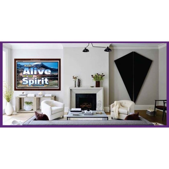 ALIVE BY THE SPIRIT   Framed Guest Room Wall Decoration   (GWARISE6736)   