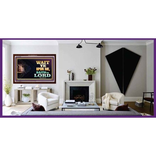 WAIT UPON THE LORD   Bible Scriptures on Forgiveness Acrylic Glass Frame   (GWARISE8936)   