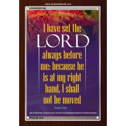 THE LORD IS AT MY RIGHT HAND   Framed Bible Verse   (GWARISE108)   