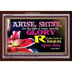 ARISE AND SHINE   Bible Verse Frame   (GWARISE1102)   