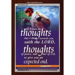 THE THOUGHTS OF PEACE   Inspirational Wall Art Poster   (GWARISE1104)   