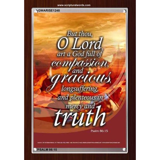 A GOD FULL OF COMPASSION   Framed Scriptures Dcor   (GWARISE1248)   