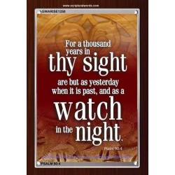 THOUSAND YEARS IN THY SIGHT    Framed Scriptural Dcor   (GWARISE1250)   