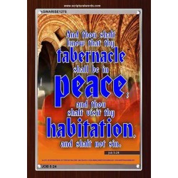 THY TABERNACLE SHALL BE IN PEACE   Encouraging Bible Verses Frame   (GWARISE1275)   