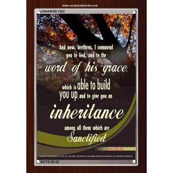 THE WORD OF HIS GRACE   Frame Bible Verse   (GWARISE1282)   